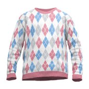 Knit sweater argyle pattern 