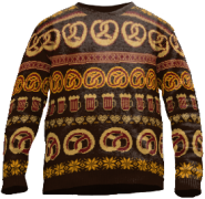 Sweater pretzel + beer 