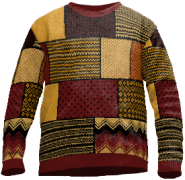 Vintage Style Patchwork Sweater 