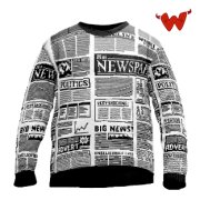 Strickpullover Zeitung 