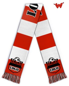 Football scarf with logo 
