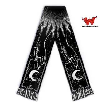 Knit scarf tarot "the moon" 