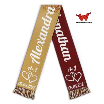 Football fanscarf wedding 