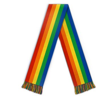 Rainbow Football Scarf 