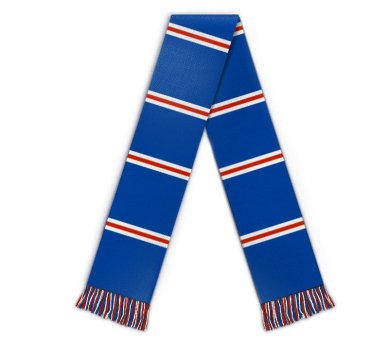 Kids Football scarf with stripes 