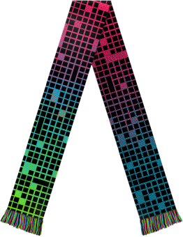Neon Pixel Fanschal 