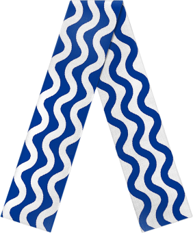 Maxi Design scarf waves 