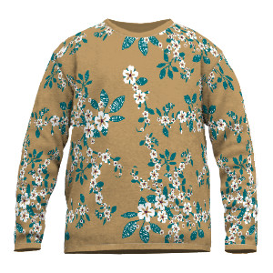 Fineknit floral sweater 