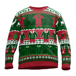 christmas sweater with christmas pyjama 