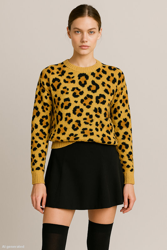 Leopard sweater Leo | with your custom design | Wildemasche