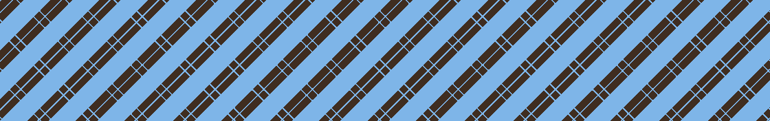Design scarf with crossing stripes 
