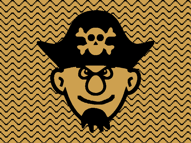 Baby Knit blanket pirate of the sea 