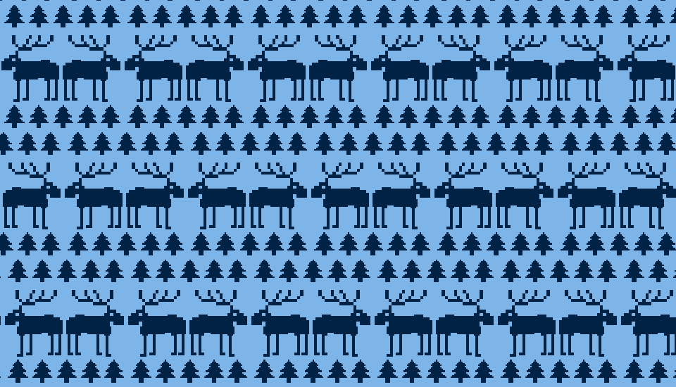 Kids Knit blanket reindeer 