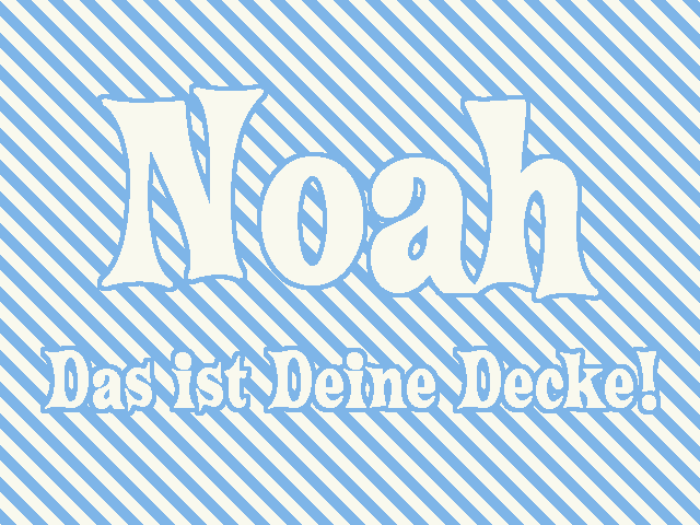 Bio-Babydecke mit Name 