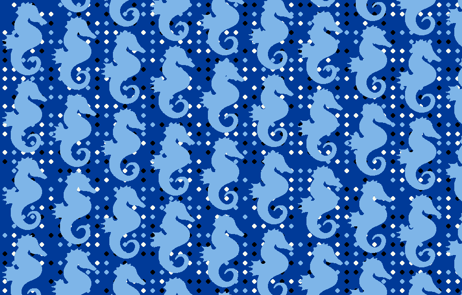 Kids blanket sea horse 