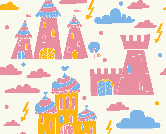 Babydecke Luftschloss 