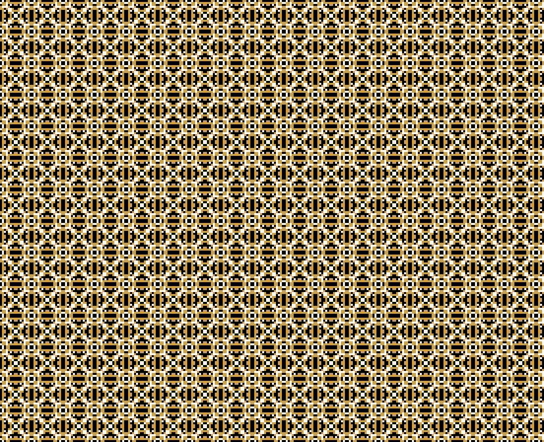 Strickdecke mit Muster 