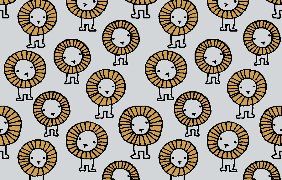 Kids Knit blanket lion 