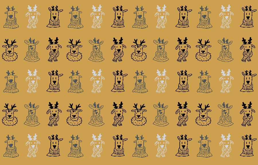 Junior wool blanket reindeer 