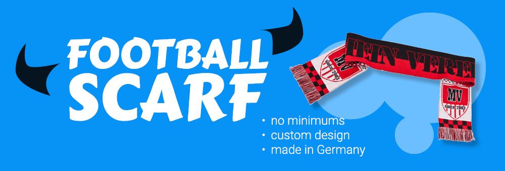 Custom football scarf