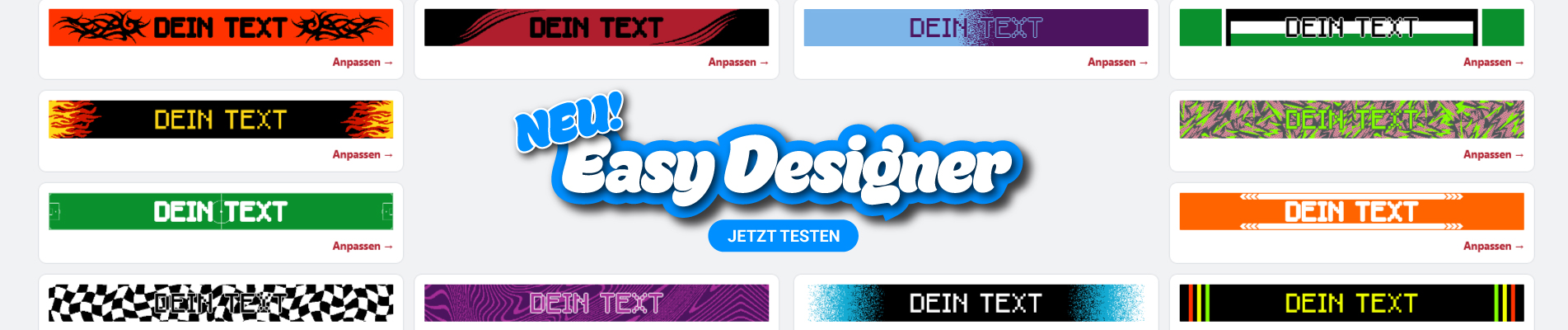 Fanschal Easy Designer