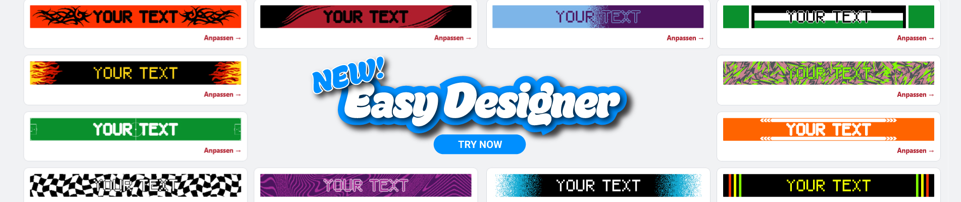 Fanschal Easy Designer